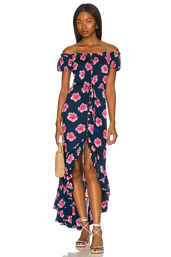 Tiare Hawaii Rivera Maxi Dress in Aloha Floral Midnight | REVOLVE