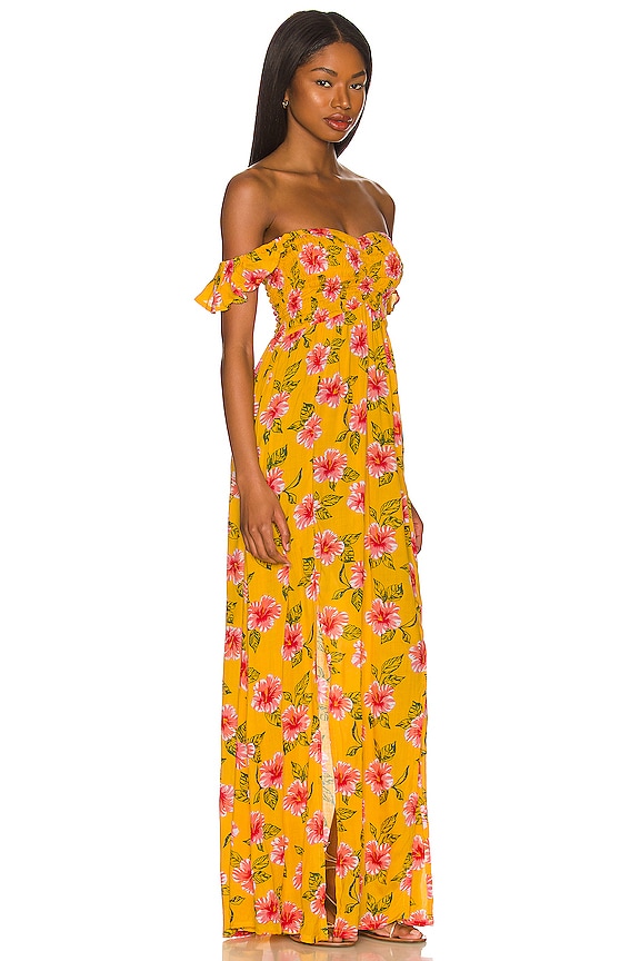 view 2 of 3 VESTIDO HOLLIE in Aloha Floral Sunshine