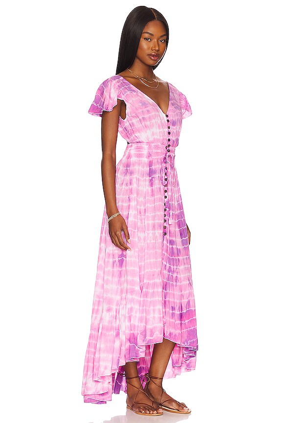 view 2 of 3 MAXIVESTIDO NEW MOON in Pink & Gray Leo