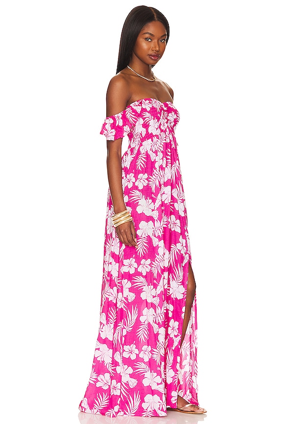 view 2 of 3 HOLLIE マキシドレス in Aloha Pink
