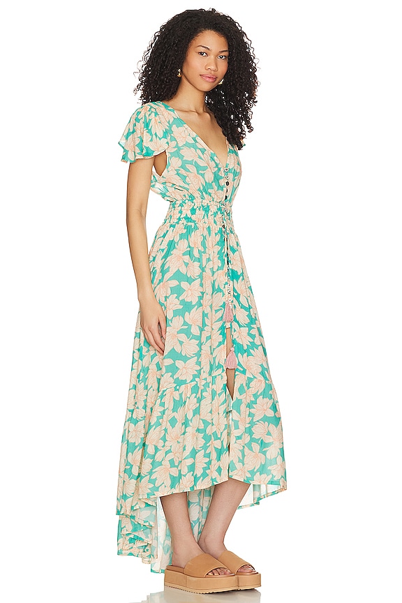 view 2 of 3 New Moon Maxi Dress in Floral Teal