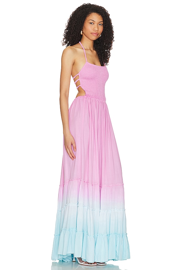 view 2 of 3 Naia Maxi Dress in Pink Violet Aqua Ombre