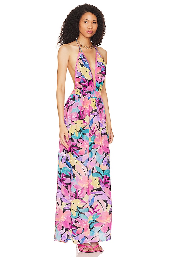 view 2 of 3 MAXIVESTIDO MARILYN in Caribe Fuschia