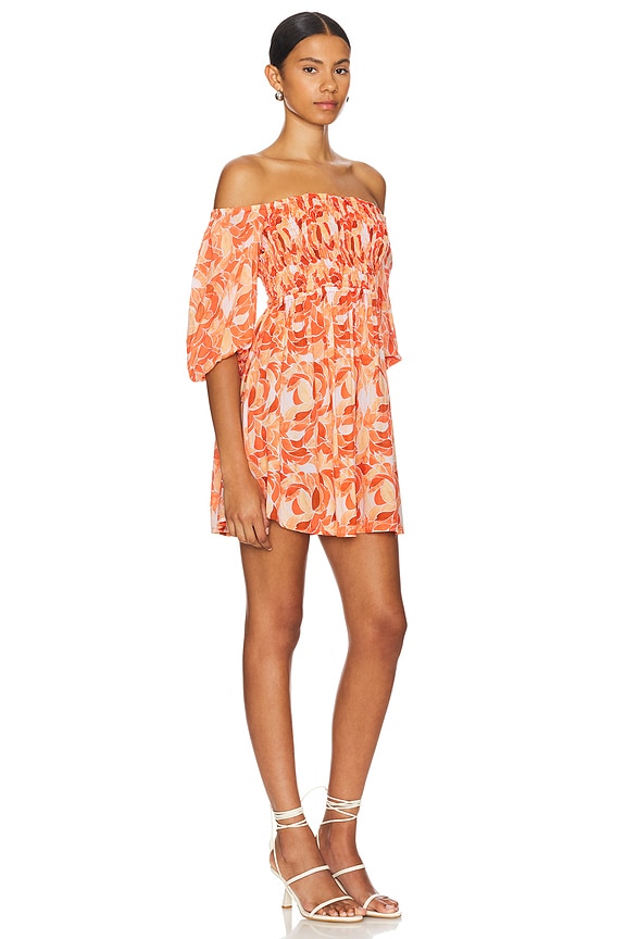 view 2 of 3 Callum Mini Dress in Scattered Petals Gold