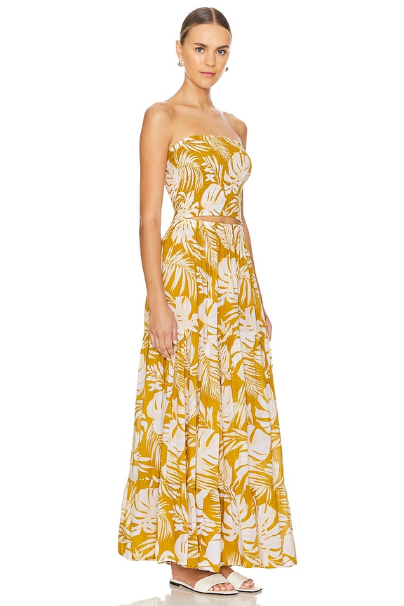 view 2 of 3 ROBE MAXI BORACAY in Monstera Gold