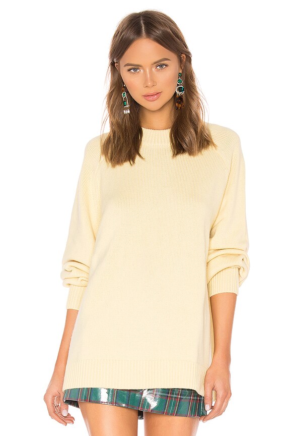 view 2 of 5 Oversized Cashmere Pullover Sweater in Butter Yellow