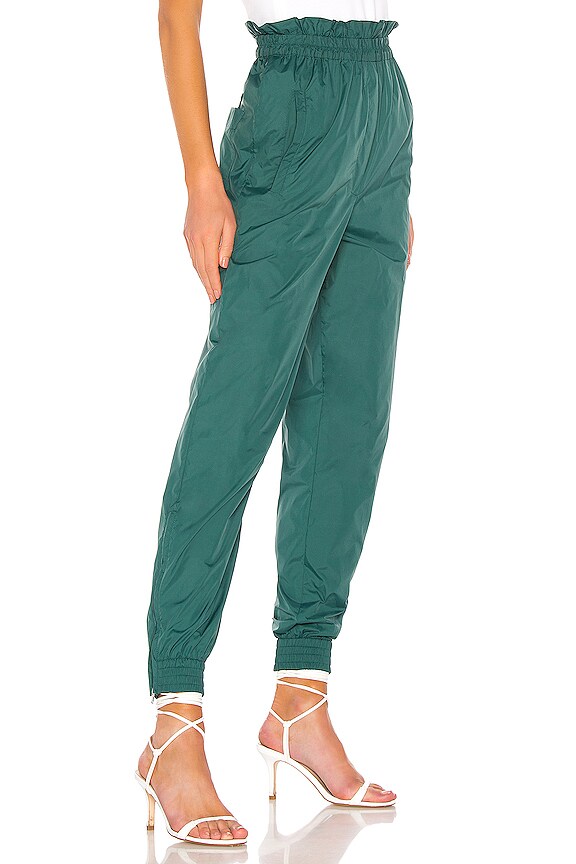 view 2 of 4 Nylon Paper Bag Jogger in Leaf Green