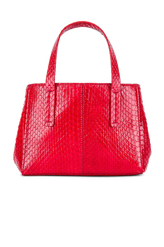 view 2 of 6 Le Client Chain Ayers Water Snake Mini Bag in Red