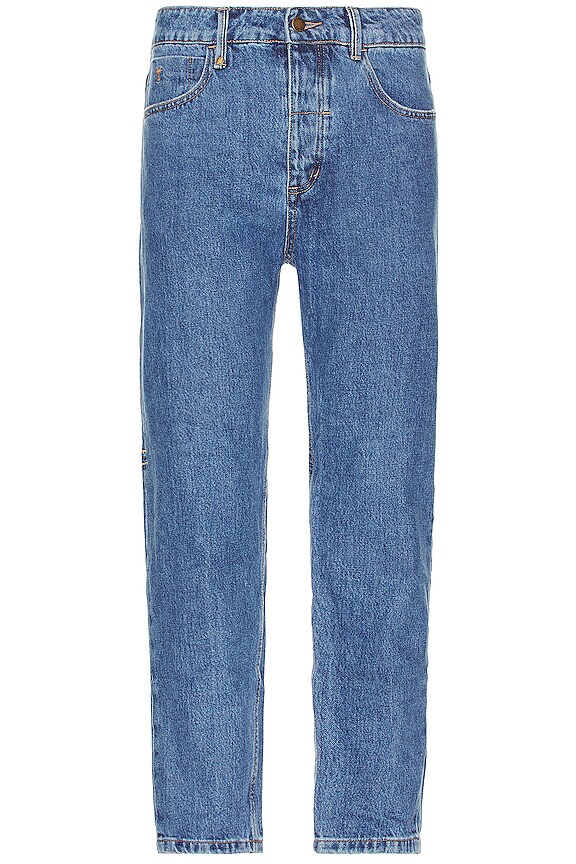 view 2 of 3 Slim Chopped Denim Jean in Highway Blue