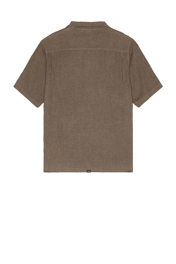 view 2 of 4 Hemp Minimal Thrills Bowling Shirt in Light Canteen