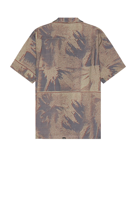 view 2 of 3 Everything in Formation Bowling Shirt in Sand & Blue