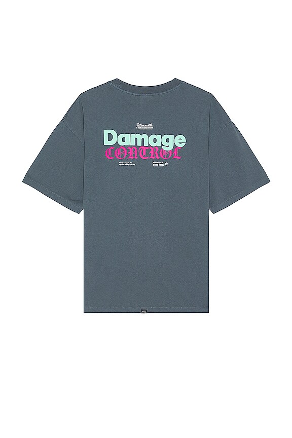 view 2 of 3 Spectral Static Box Fit Oversize Tee in Dark Slate