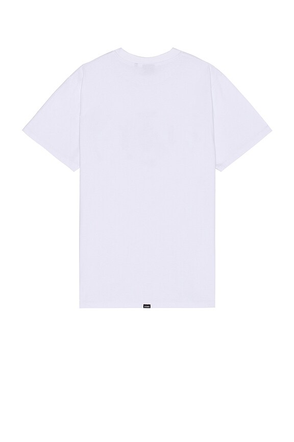 view 2 of 3 Come Enjoy Reality Merch Fit Tee in Lucent White