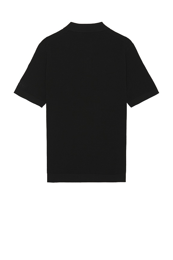 view 2 of 4 Pique Polo Sweater Shirt in Black