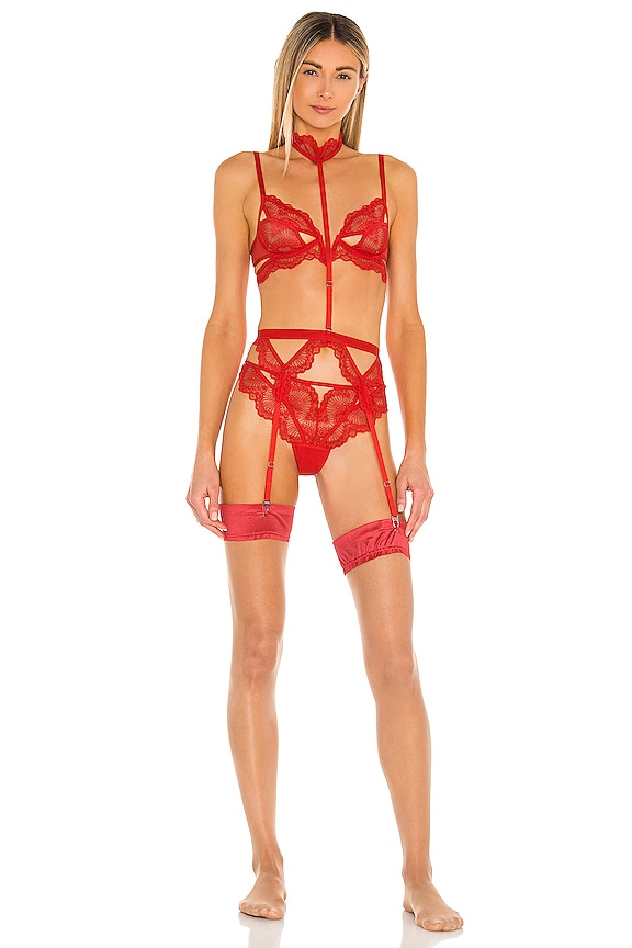 view 1 of 3 PORTE-JARRETELLES KANE in Blood Orange