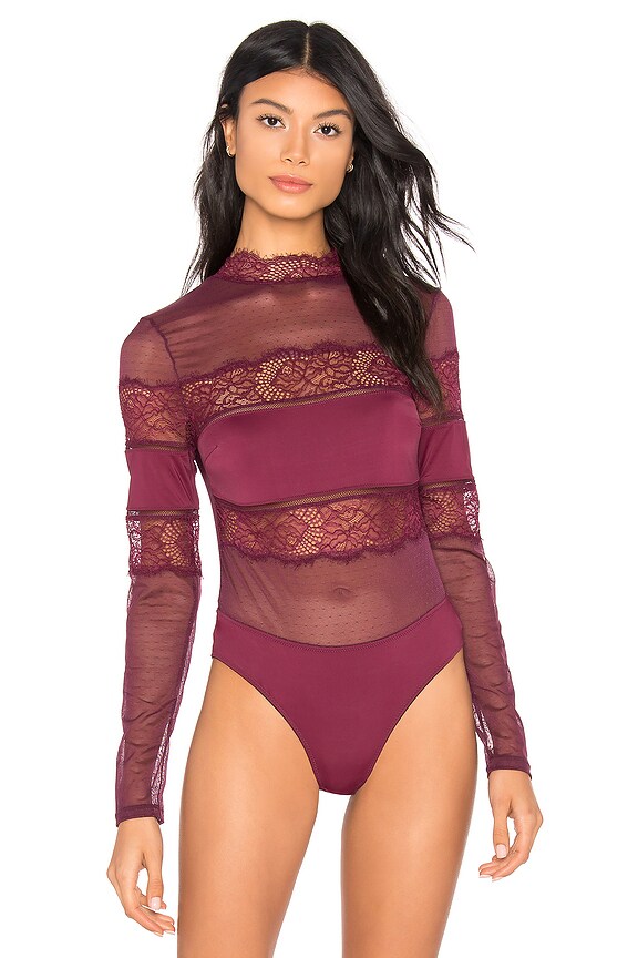 view 2 of 5 Amore Bodysuit in Cherry