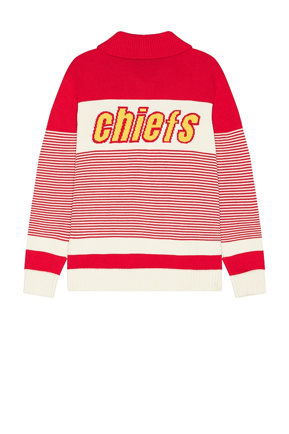 view 2 of 5 Chiefs Full Zip Sweater in Cream