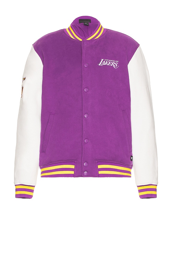 view 2 of 6 BLOUSON BOMBER LAKERS in Purple & White