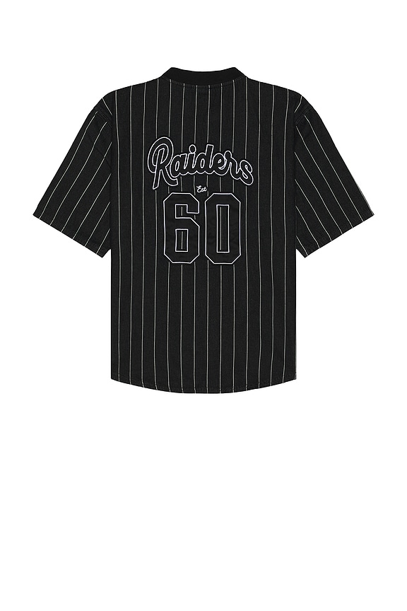 view 2 of 4 Raiders Zip Front Top Jersey in Black