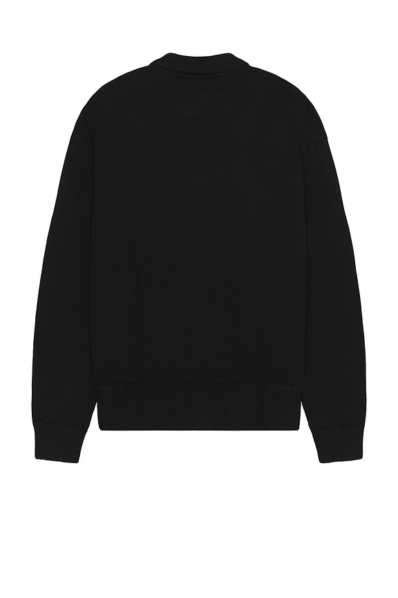 view 2 of 5 Tonal Badge Front Zip Sweatshirt in Black