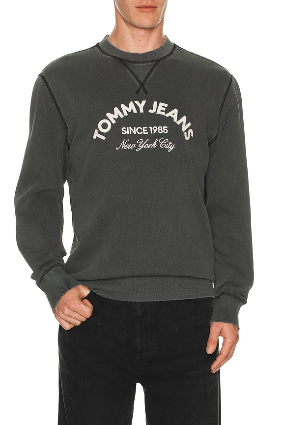 view 1 of 5 Applique Crew Sweatshirt in Black