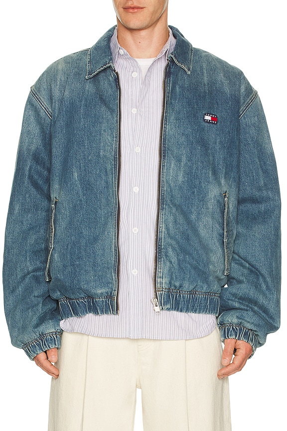 view 1 of 5 Essential Padded Jacket in Denim Medium