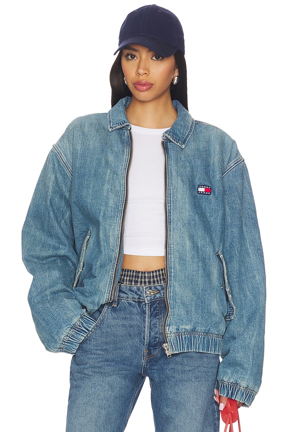 view 1 of 5 Essential Padded Jacket in Denim Medium