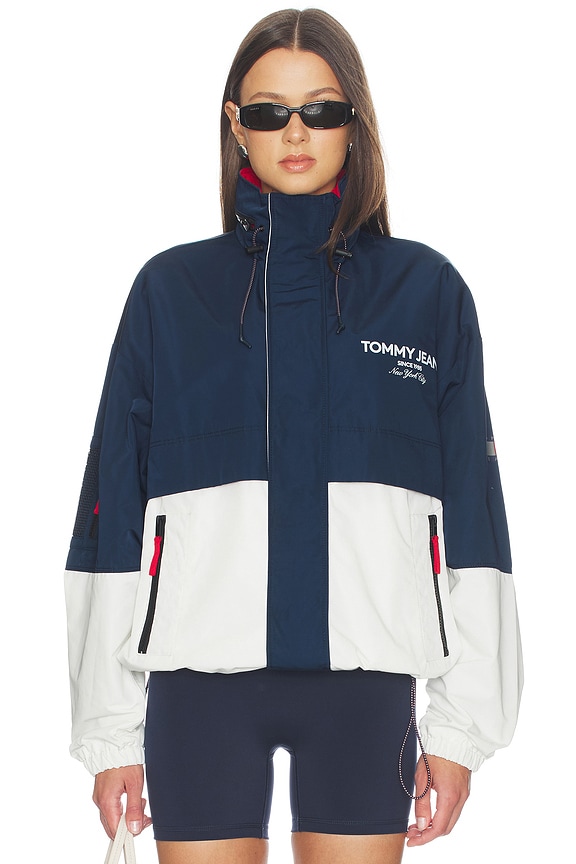 view 2 of 5 Colorblock Windcheater Jacket in Dark Night Navy & Multi
