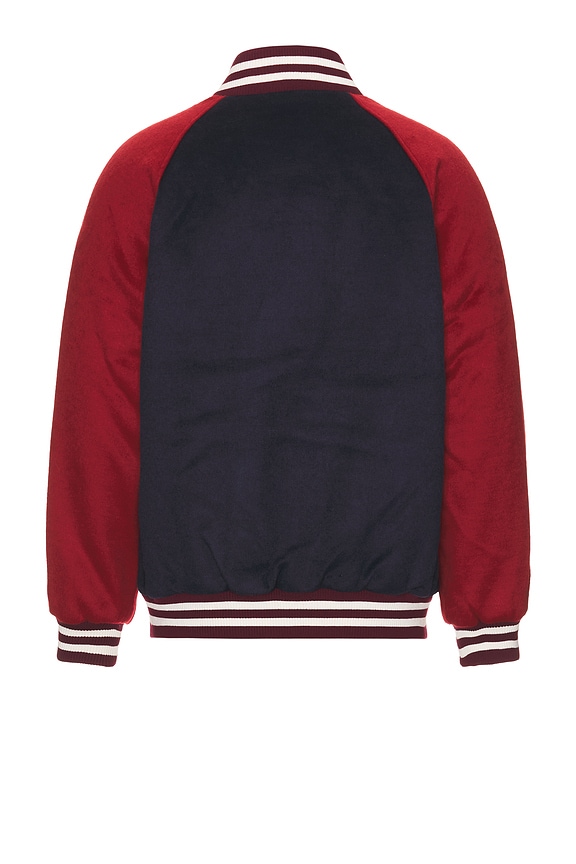 view 2 of 5 Crest Bomber in Dark Night Navy & Regatta Red