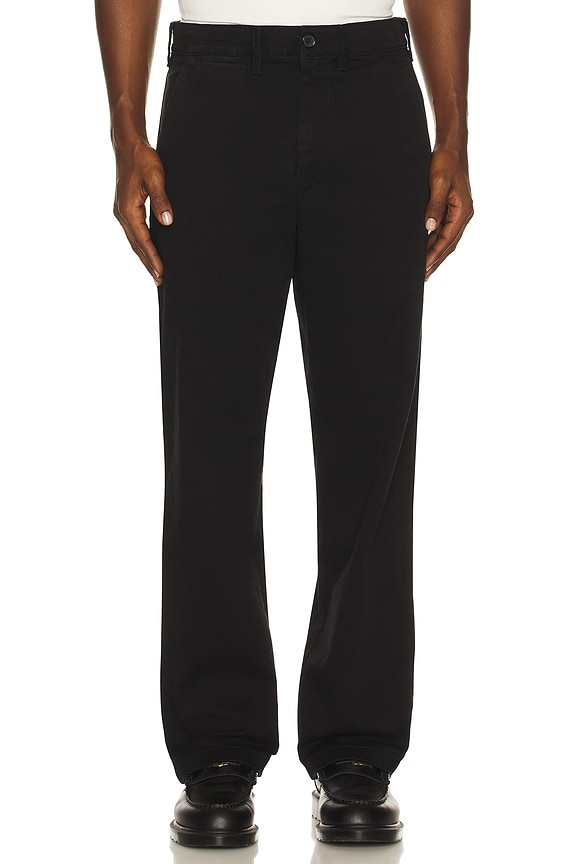 view 1 of 6 Otis Cotton Twill Chino Pants in Black