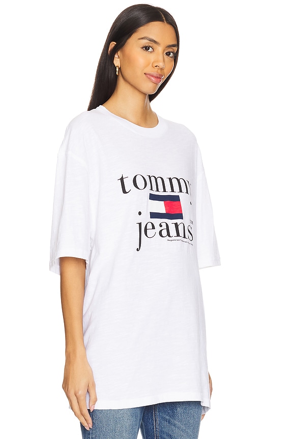 view 2 of 4 Oversized Twist Tee in White
