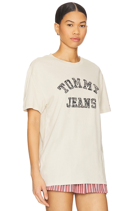 view 2 of 4 Paisley College Tee in Newsprint