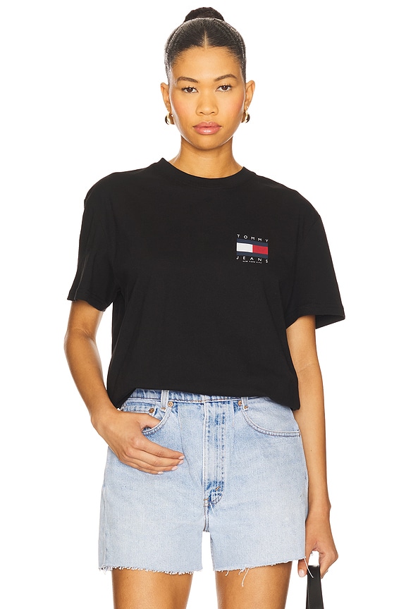 view 2 of 4 Flag Graphic Backprint Tee in Black