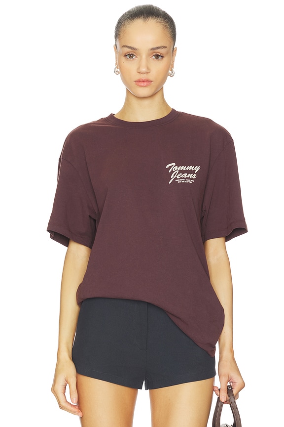 view 2 of 4 Novelty Tee in Rich Brown