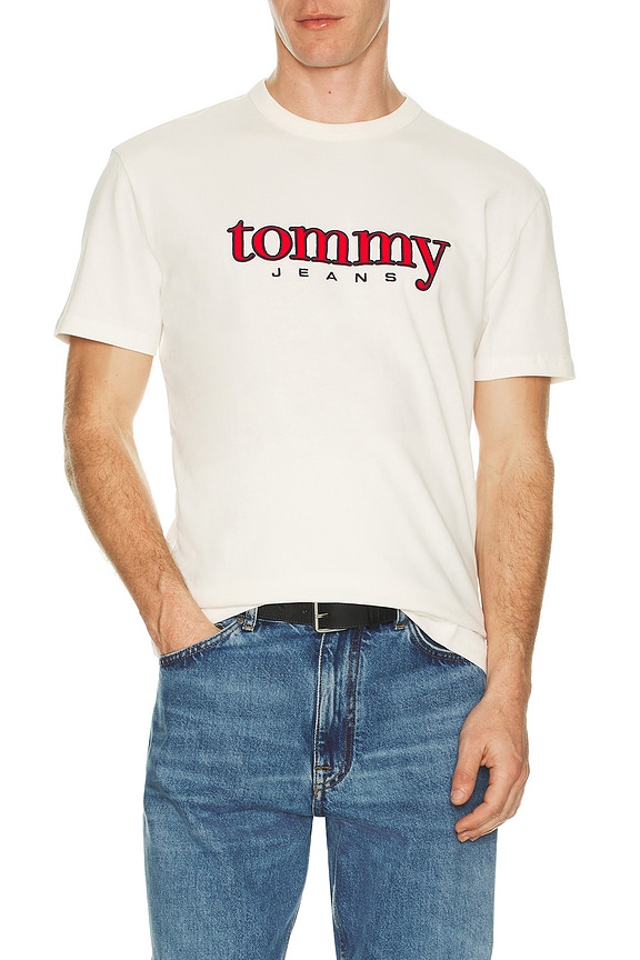 view 1 of 5 Applique Graphic Tee in Ancient White
