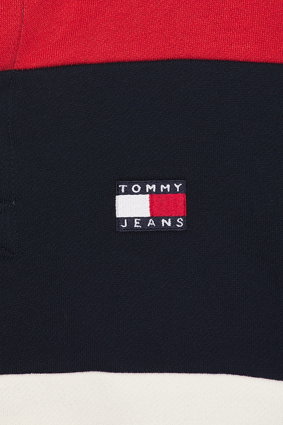 view 2 of 2 Relaxed Badge Stripe Rugby in Navy & Terracotta