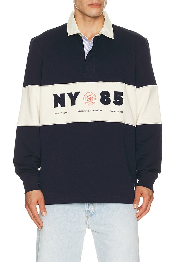 view 1 of 5 Relaxed Panel Rugby in Dark Night Navy