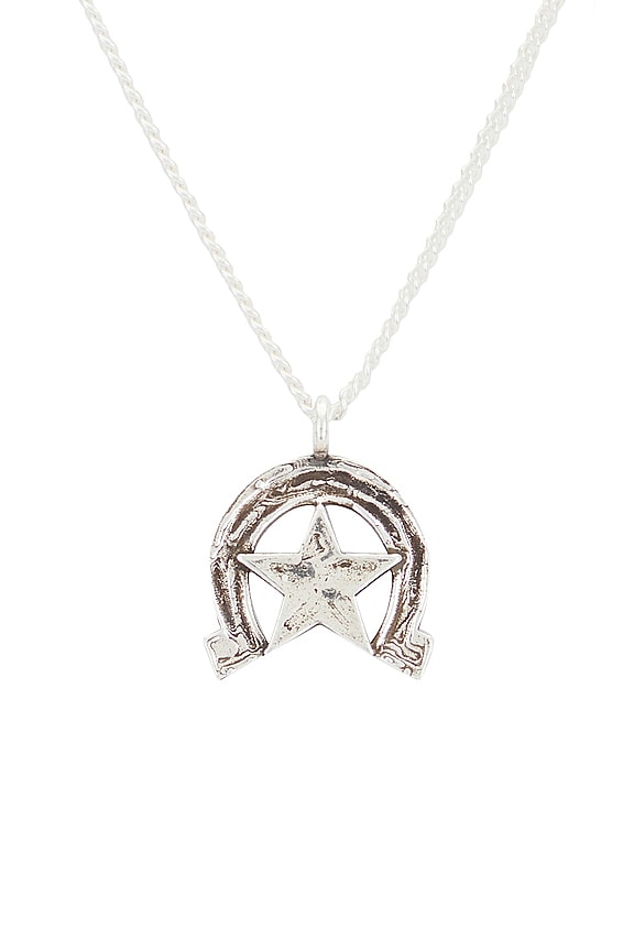 view 2 of 2 Horseshoe Necklace in Plata