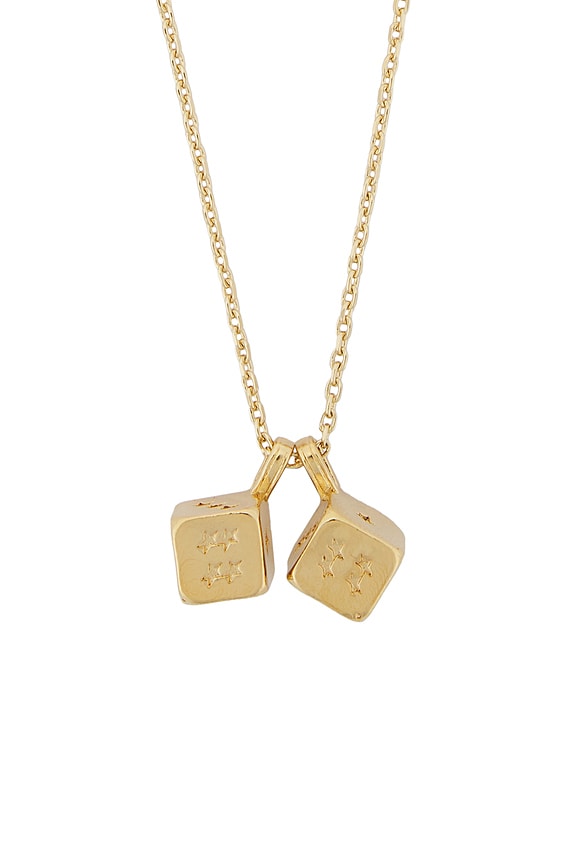view 2 of 3 Dice Necklace in Oro