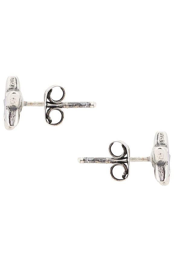 view 2 of 2 Enameled Star Studs in Silver