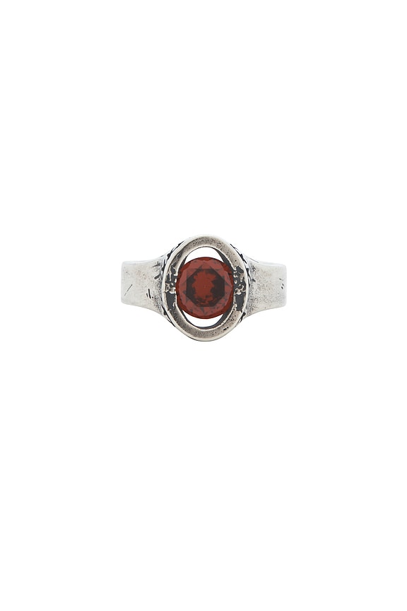 view 1 of 3 Icon Link Ruby Ring in Silver