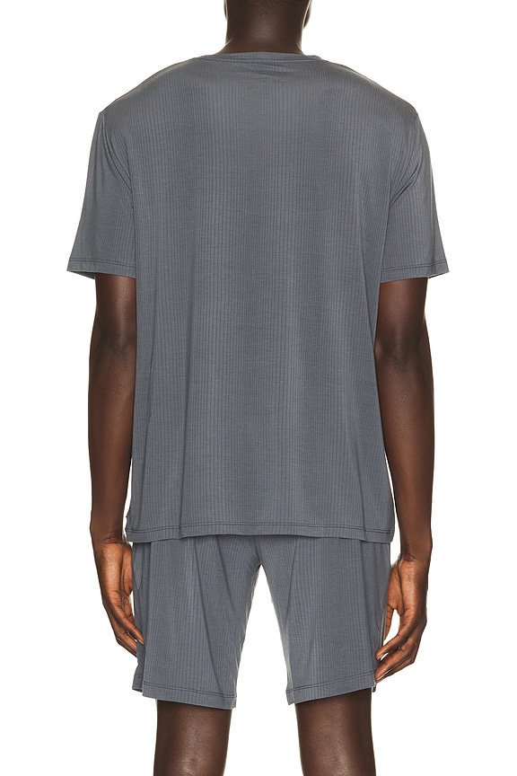 view 2 of 4 Second Skin Luxe Rib Pajama Tee in Turbulence