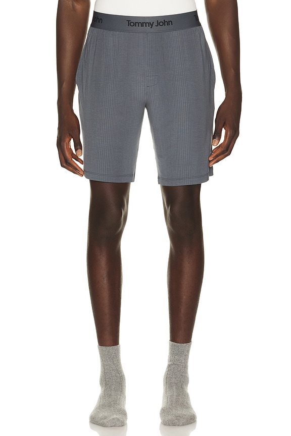 view 1 of 4 Second Skin Luxe Rib Sleep Short in Turbulence