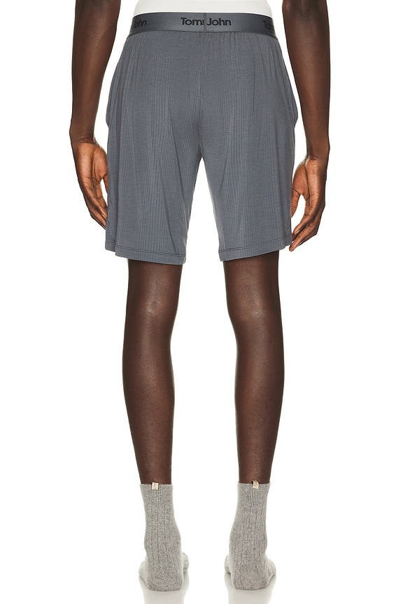 view 2 of 4 Second Skin Luxe Rib Sleep Short in Turbulence