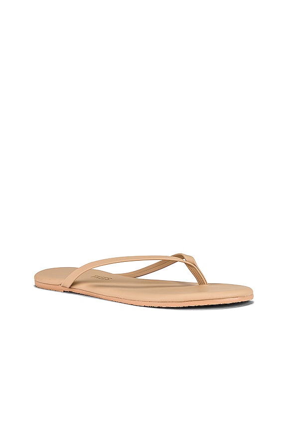 view 2 of 5 Lily Faux Leather Flip Flop in Matte Sunkissed