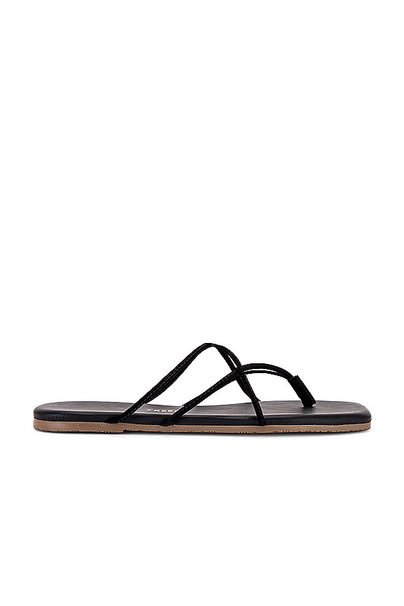 view 1 of 5 Bella Square Toe Sandal in Black