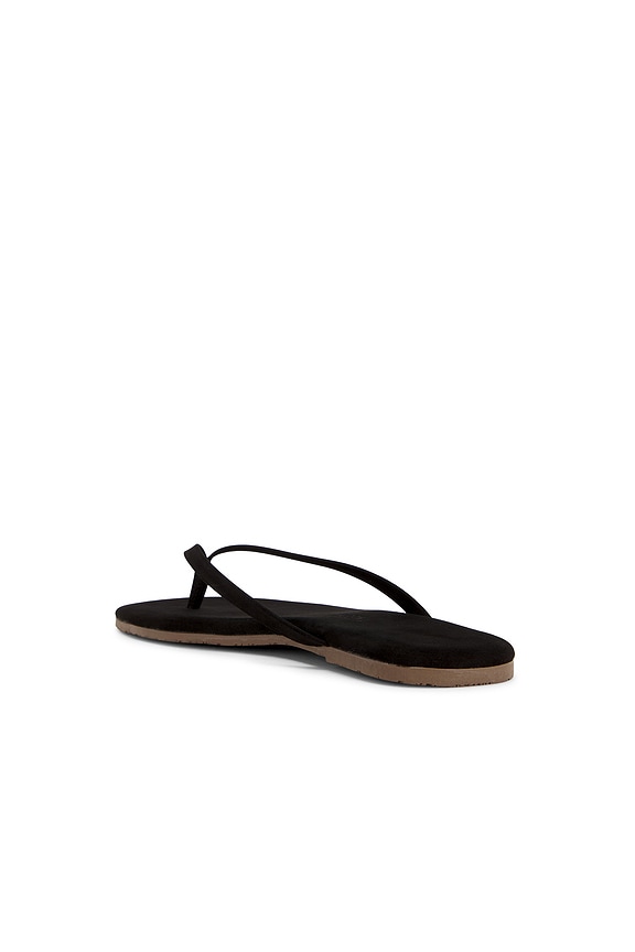 TKEES Square Toe Lily Suede Sandal in Sable | REVOLVE
