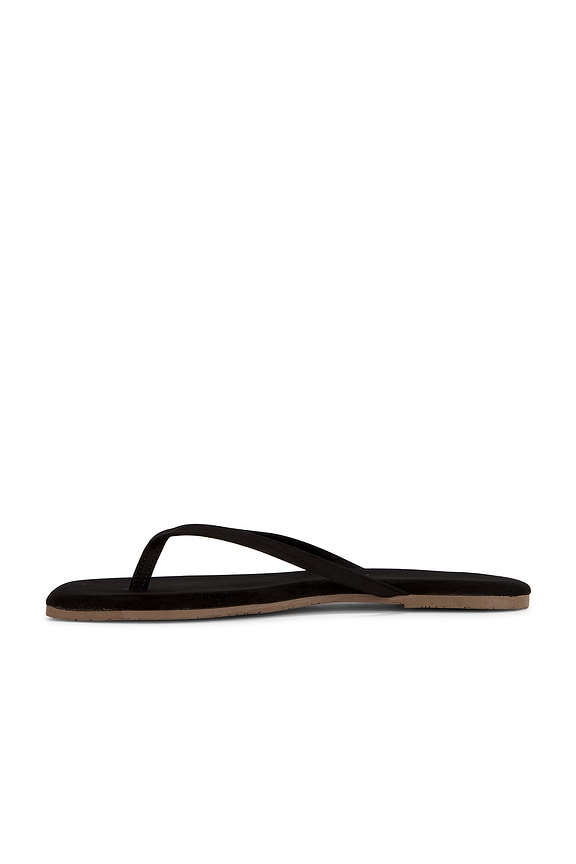 TKEES Square Toe Lily Suede Sandal in Sable | REVOLVE