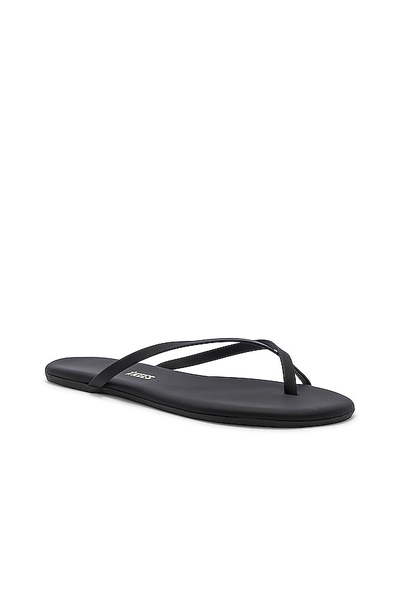 view 2 of 5 Riley Faux Leather Sandal in Matte Black