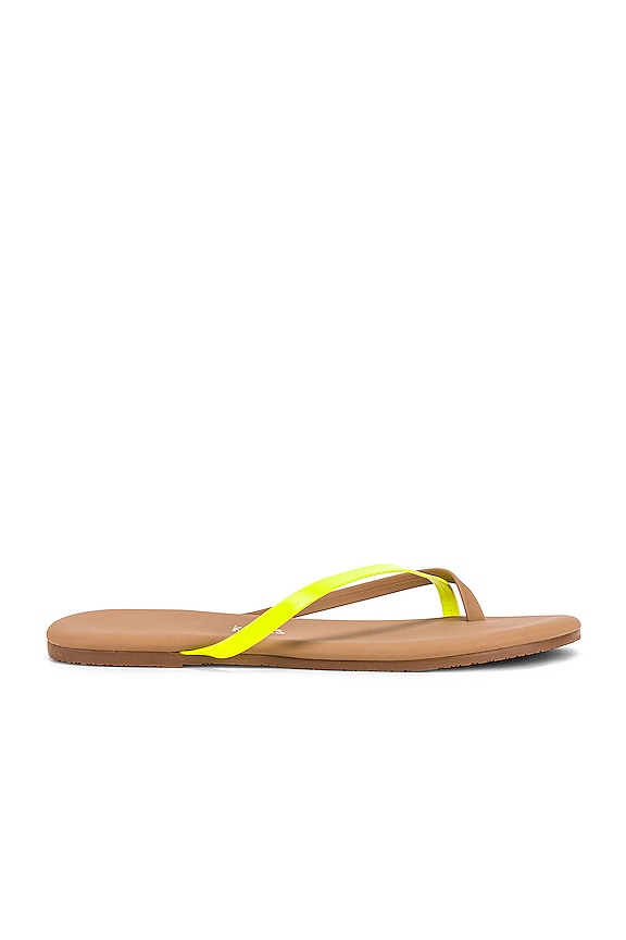 view 2 of 5 Riley Neon Flip Flop in Yellow Riley Neon